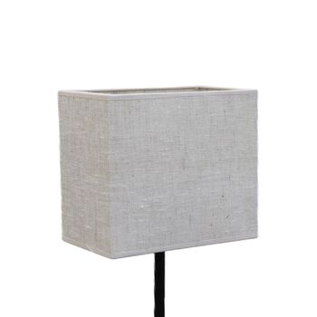 Abat-jour rectangle en lin naturel