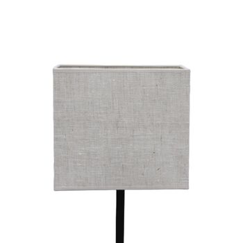 Abat-jour rectangle en lin naturel