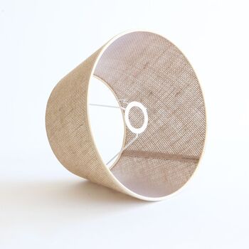 Abat-jour conique moderne en jute naturel