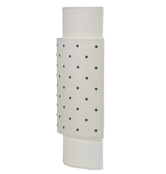 Applique à pois carreau bleu foncé