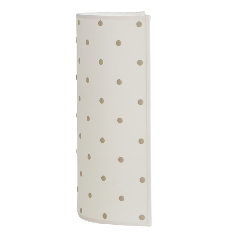 Applique à pois carreau gris clair