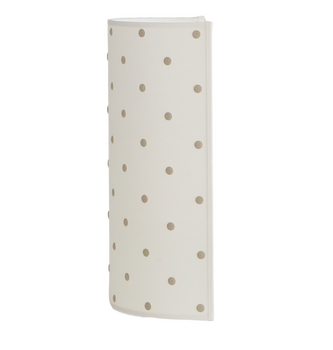 Applique à pois carreau gris clair