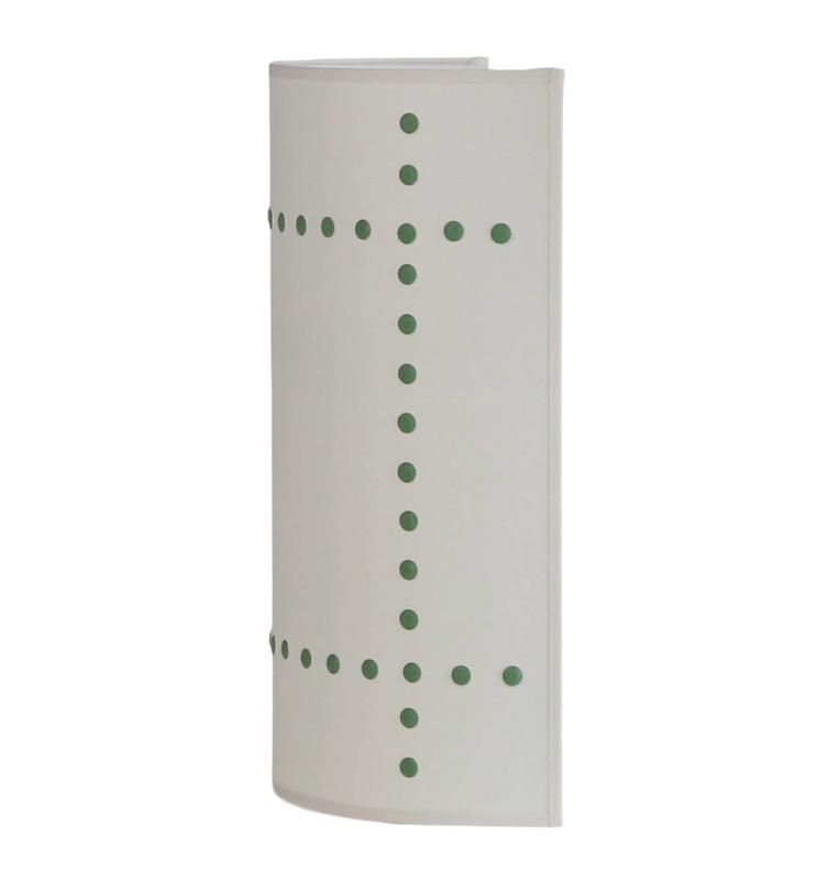 Applique à pois vert