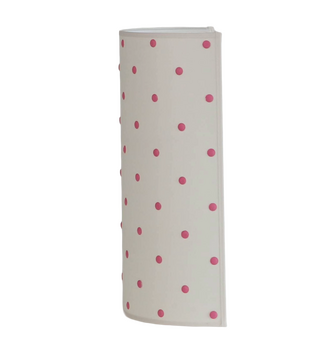 Applique à pois carreau rose