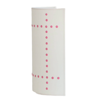 Applique à pois linéaire rose