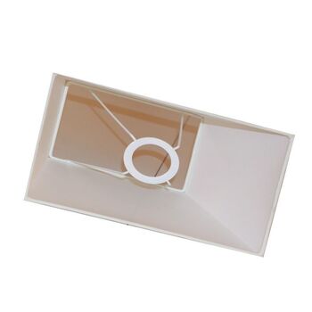 abat-jour ficelle rectangle pyramide en coton