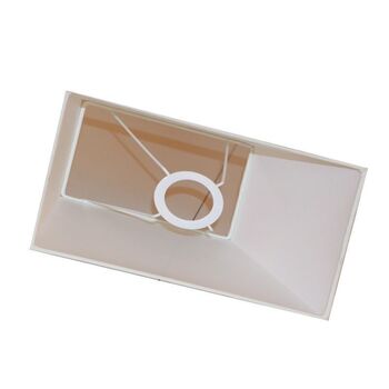 abat-jour jaune moutarde rectangle pyramide en coton