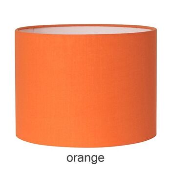 Applique ronde en coton orange