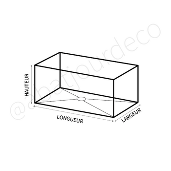Abat-jour rectangle en coton blanc cassé