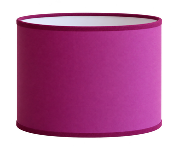 Abat-jour rond en coton aubergine