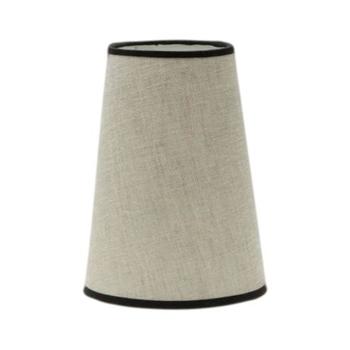 Abat-jour pyramide Mezzo E27 Beige 30dx13dx22h Tissu Abat-jour pyramide Mezzo E27 Beige 30dx13dx22h Tissu