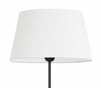 Abat-jour conique moderne en lin blanc