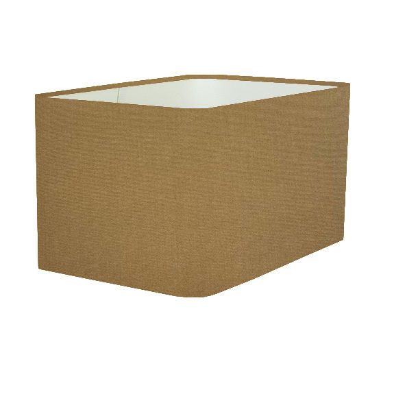 Abat-jour rectangle rond en coton ficelle