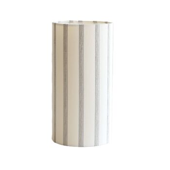 Abat-jour Oslo rayure gris 15 cm hauteur 30 cm