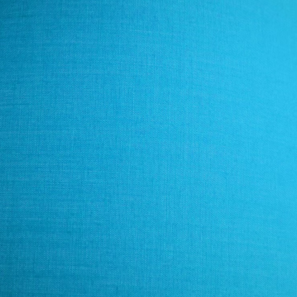 Abat-jour rectangle en coton bleu turquoise