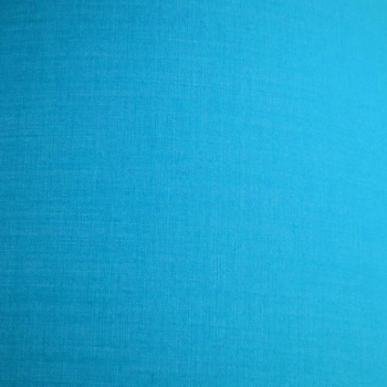Abat-jour rectangle en coton bleu turquoise