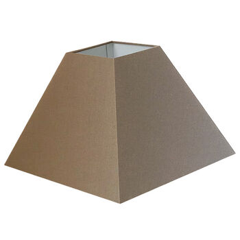 Abat-jour carré pyramide en coton ficelle