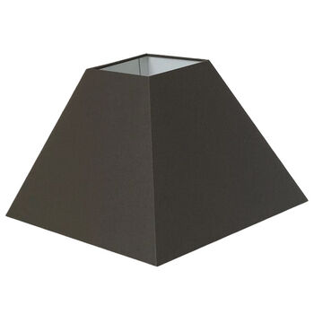 Abat-jour carré pyramide en coton kaki