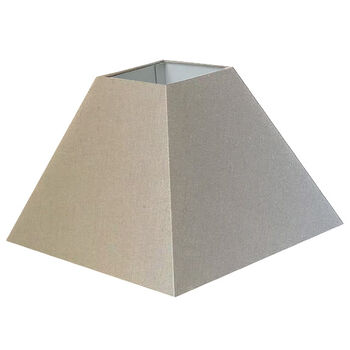 Abat-jour carré pyramide en coton moucheter