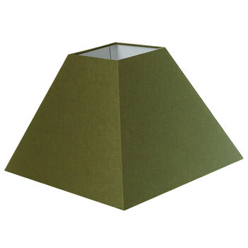 Abat-jour carré pyramide en olive