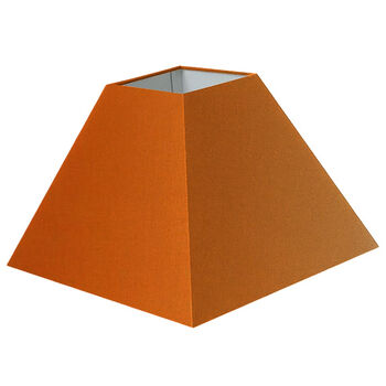 Abat-jour carré pyramide en orange