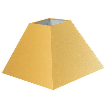 Abat-jour carré pyramide en coton tournesol