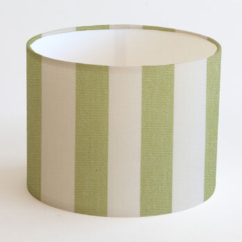 Abat-jour rond à rayure pomme