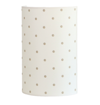 Applique à pois carreau gris clair