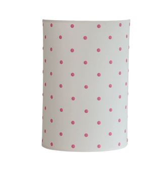 Applique à pois carreau rose