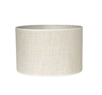 Abat-jour ovale en jute crème