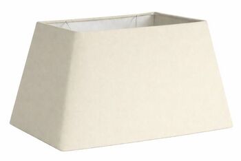 Abat-jour argile rectangle pyramide en coton