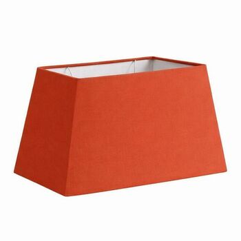 abat-jour terracotta rectangle pyramide en coton