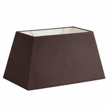 abat-jour chocolat rectangle pyramide en coton