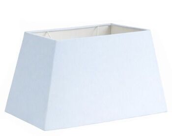 abat-jour bleu ciel rectangle pyramide en coton