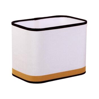 Abat-jour carré rond en coton Figari 30x23