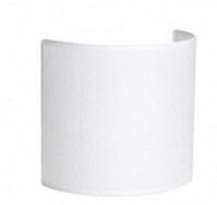 Applique murale demi-cylindre en coton blanc