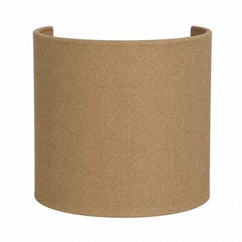 Applique murale demi-cylindre en coton ficelle