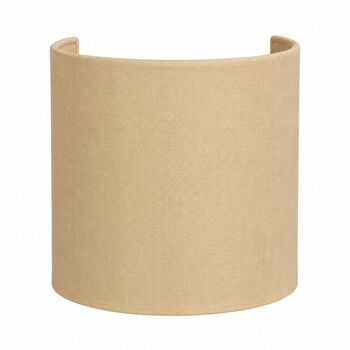 Applique demi-cylindre en coton sable