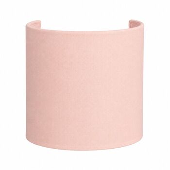 Applique demi-cylindre en coton rose pâle
