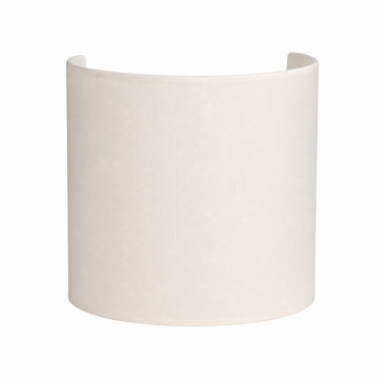 Applique demi-cylindre en coton blanc cassé