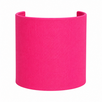 Applique demi-cylindre en coton rose fuschia