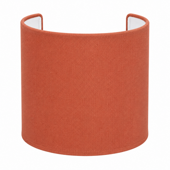 Applique demi-cylindre en coton teracotta