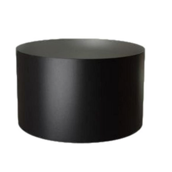abat-jour rond noir intérieur argent