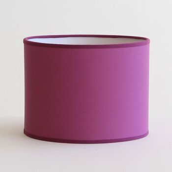 Abat-jour rond en coton aubergine 25 CM