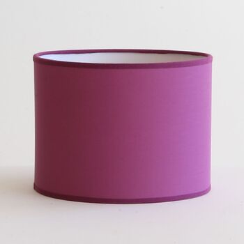 Abat-jour rond en coton aubergine 50 CM