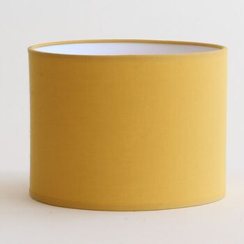 Abat-jour rond en coton moutarde 55 CM