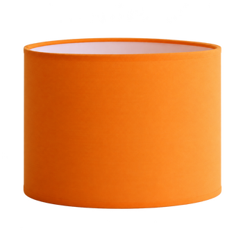 Abat-jour rond en coton orange 15 CM