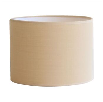 Abat-jour rond en coton sable 15 CM