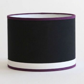 Abat-jour noir et aubergine Astro