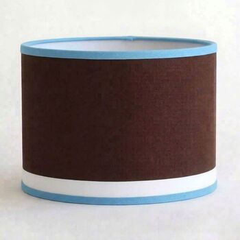 Abat-jour ASTRO Marron et Bleu Ciel